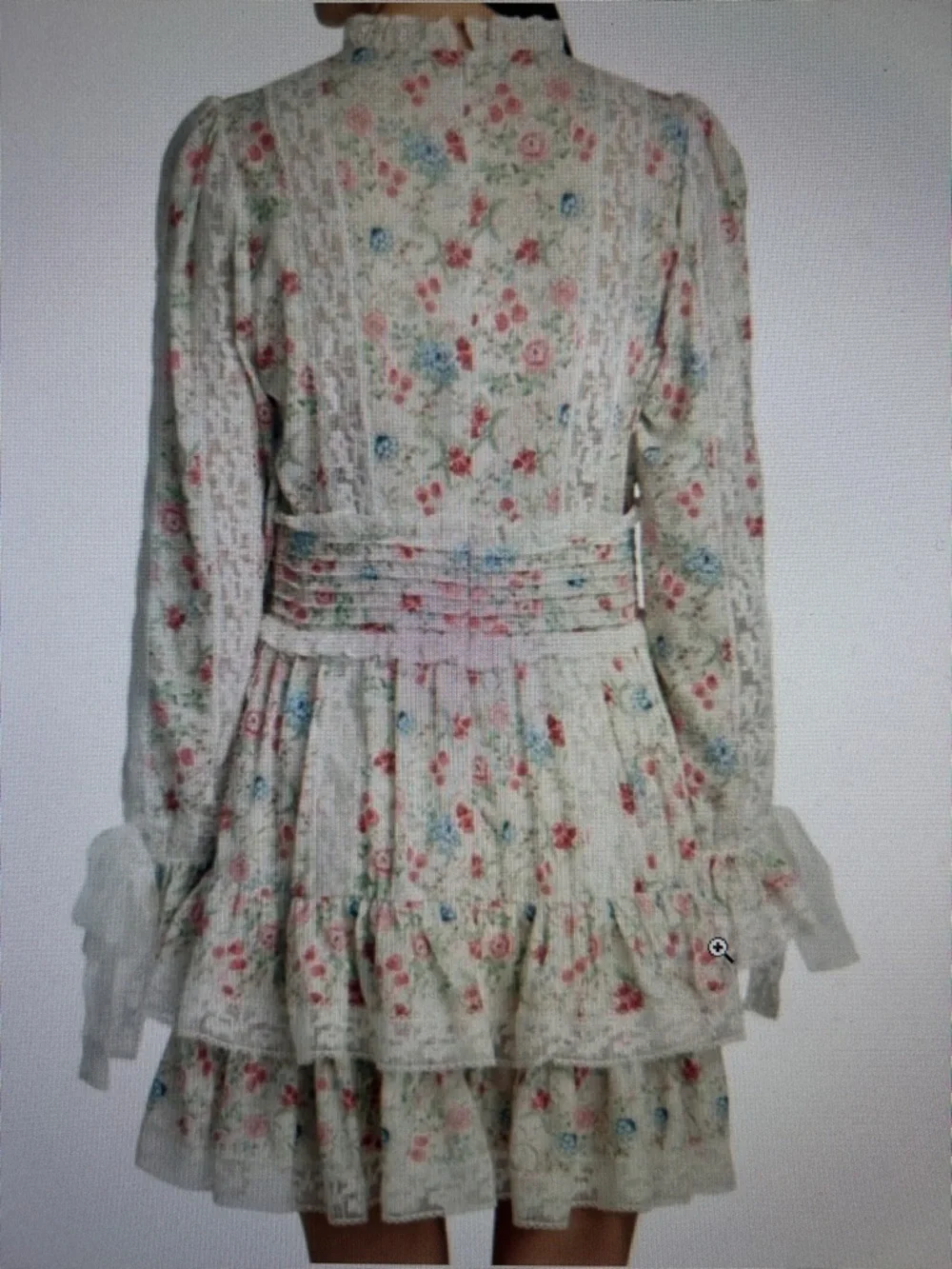 Anthropologie Stellah SZ L White Floral Dress Romantic Cottage Boho Coquette - Picture 16 of 16